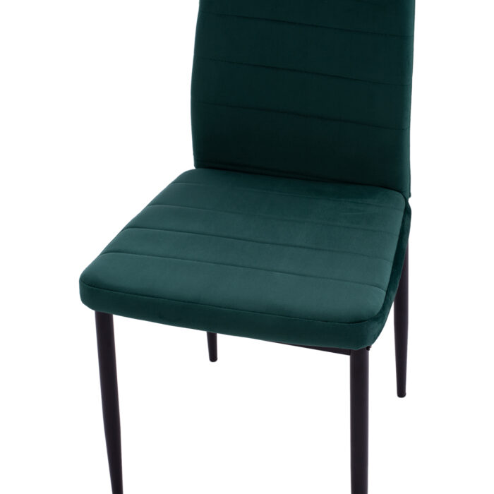 ΣΕΤ ΤΡΑΠΕΖΑΡΙΑΣ 5ΤΜΧ LADY HM21199.03 ΓΥΑΛΙ--ΜΕΤΑΛΛΟ ΣΕ ΜΑΥΡΟ & ΒΕΛΟΥΔΟ ΚΥΠΑΡΙΣΣΙ - Image 7