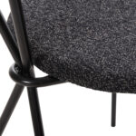 ΣΕΤ ΤΡΑΠΕΖΑΡΙΑΣ 5ΤΜΧ BROLIN HM21200 MDF TOP & ΜΕΤΑΛΛΟ ΜΑΥΡΟ-ΣΚΟΥΡΟ ΓΚΡΙ ΥΦΑΣΜΑ - Image 5