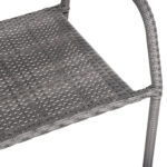 ΣΕΤ ΤΡΑΠΕΖΑΡΙΑΣ MORNER HM21195 ΤΡΑΠΕΖΙ ΜΕ 4 ΠΟΛΥΘΡΟΝΕΣ--ΓΚΡΙ - Image 5
