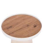 ΤΡΑΠΕΖΑΚΙ ΒΟΗΘΗΤΙΚΟ DENTON HM18023.02 MDF TOP ΦΥΣΙΚΟ ΞΥΛΟΥ-ΒΑΣΗ ΛΕΥΚΗ Φ45x51,5Υεκ. - Image 5