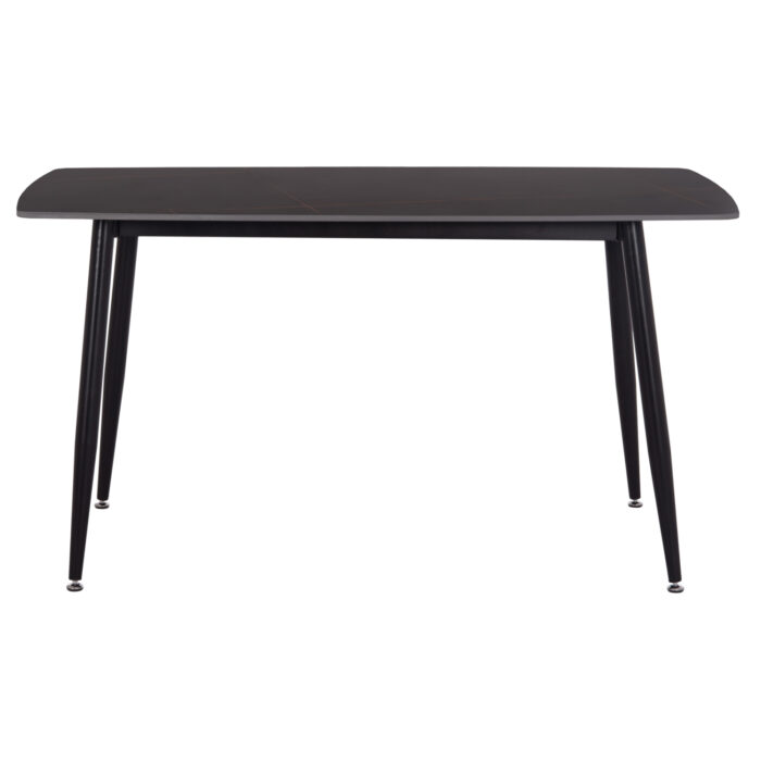 ΤΡΑΠΕΖΙ RAVEN HM18149.02 ΚΕΡΑΜΙΚΟ TOP ΜΕ ΟΨΗ ΜΑΥΡΟ ΜΑΡΜΑΡΟ 140x80x74Υεκ. - Image 3