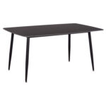 ΤΡΑΠΕΖΙ RAVEN HM18150.02 ΚΕΡΑΜΙΚΟ TOP ΜΕ ΟΨΗ ΜΑΥΡΟ ΜΑΡΜΑΡΟ 160x80x74Υεκ. - Image 4