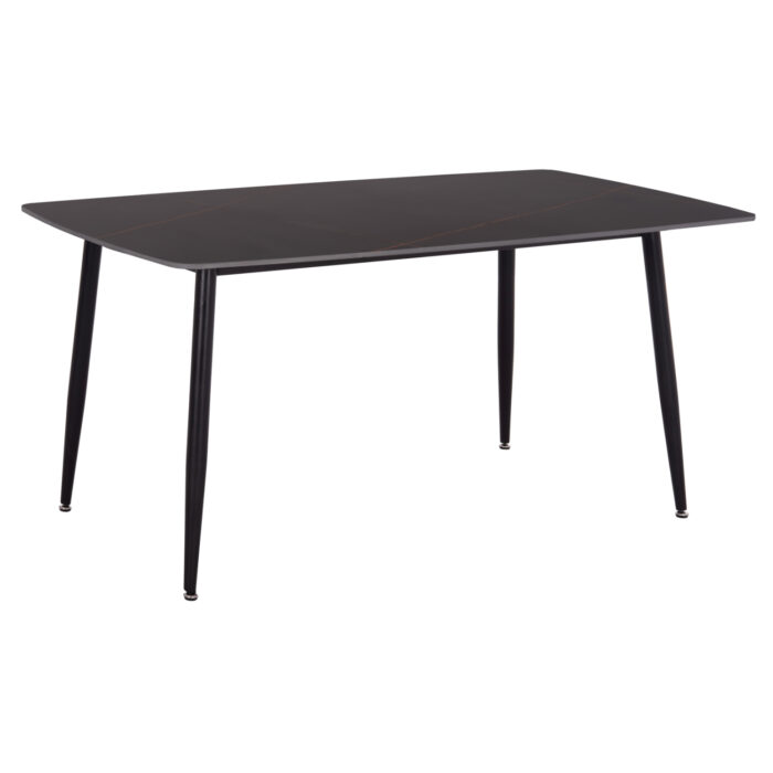ΤΡΑΠΕΖΙ RAVEN HM18150.02 ΚΕΡΑΜΙΚΟ TOP ΜΕ ΟΨΗ ΜΑΥΡΟ ΜΑΡΜΑΡΟ 160x80x74Υεκ. - Image 4