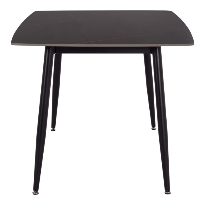 ΤΡΑΠΕΖΙ RAVEN HM18150.02 ΚΕΡΑΜΙΚΟ TOP ΜΕ ΟΨΗ ΜΑΥΡΟ ΜΑΡΜΑΡΟ 160x80x74Υεκ. - Image 5