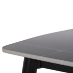 ΤΡΑΠΕΖΙ RAVEN HM9854.02 ΚΕΡΑΜΙΚΟ TOP ΜΑΥΡΟ ΜΑΡΜΑΡΟ-ΜΑΥΡΟ ΜΕΤΑΛΛΟ 120x70x73Υεκ. - Image 6