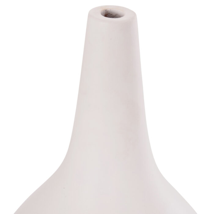 ΕΠΙΤΡΑΠΕΖΙΟ ΔΙΑΚΟΣΜΗΤΙΚΟ ΒΑΖΟ DENI HM4663.02L FIBER CEMENT ΣΕ ΛΕΥΚΟ--Φ26x39Υεκ - Image 7