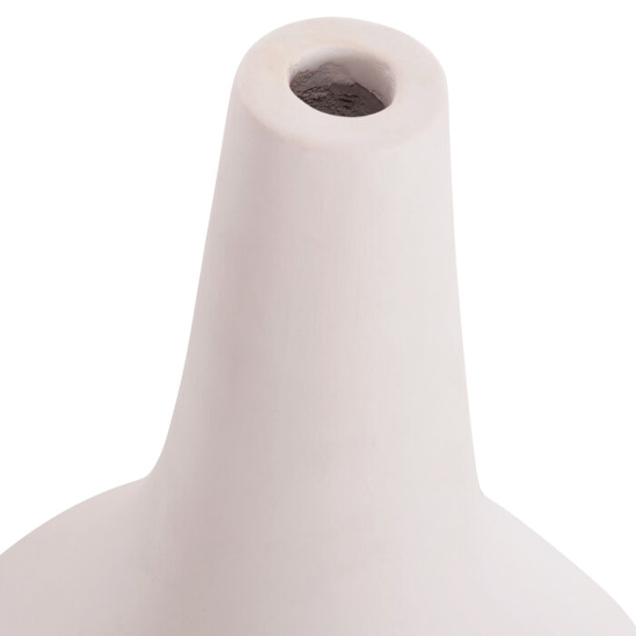 ΕΠΙΤΡΑΠΕΖΙΟ ΔΙΑΚΟΣΜΗΤΙΚΟ ΒΑΖΟ DENI HM4663.02L FIBER CEMENT ΣΕ ΛΕΥΚΟ--Φ26x39Υεκ - Image 8