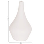 ΕΠΙΤΡΑΠΕΖΙΟ ΔΙΑΚΟΣΜΗΤΙΚΟ ΒΑΖΟ DENI HM4663.02S ΤΕΡΑΚΟΤΑ ΣΕ ΛΕΥΚΟ--Φ15x27Υεκ. - Image 2