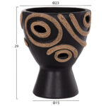 ΕΠΙΤΡΑΠΕΖΙΟ ΔΙΑΚΟΣΜΗΤΙΚΟ ΒΑΖΟ DEAN HM4678.01 ΤΕΡΑΚΟΤΑ ΣΕ ΜΑΥΡΟ--Φ23x29Υεκ. - Image 2