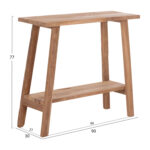 ΚΟΝΣΟΛΑ TALIBER HM18256 ΞΥΛΟ TEAK ΣΕ ΦΥΣΙΚΟ ΧΡΩΜΑ 90x30x77Υεκ. - Image 2