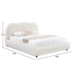 ΚΡΕΒΑΤΙ ΔΙΠΛΟ ΜΕ ΑΠΟΘ.ΧΩΡΟ KALLY HM729.03 ΜΠΕΖ FAUX FUR ΥΦΑΣΜΑ--ΣΤΡΩΜΑ 160x200εκ - Image 2