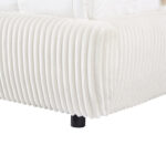 ΚΡΕΒΑΤΙ ΔΙΠΛΟ ΜΕ ΑΠΟΘ.ΧΩΡΟ KALLY HM729.03 ΜΠΕΖ FAUX FUR ΥΦΑΣΜΑ--ΣΤΡΩΜΑ 160x200εκ - Image 6