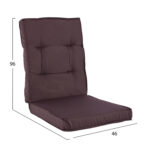 ΜΑΞΙΛΑΡΙ ΥΦΑΣΜΑΤΙΝΟ ΜΕ ΠΛΑΤΗ ΚΑΦΕ 96x46x7 εκ. HM5745.03 - Image 2