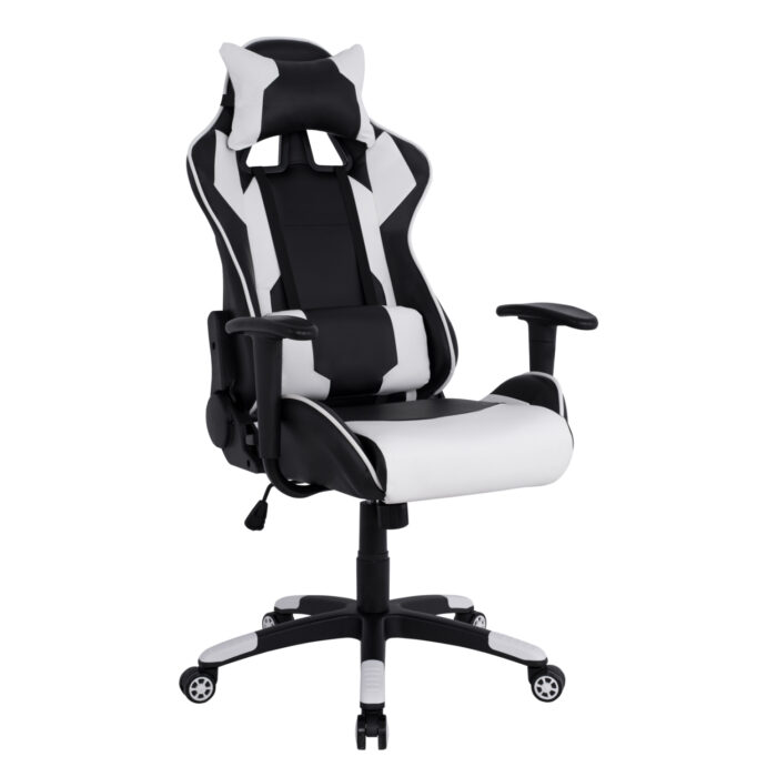ΠΟΛΥΘΡΟΝΑ GAMING DARIUS HM1072.04 ΜΑΥΡΗ-ΛΕΥΚΗ 66,5x70x(122-129) cm - Image 1