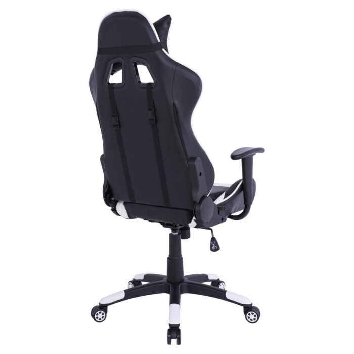 ΠΟΛΥΘΡΟΝΑ GAMING DARIUS HM1072.04 ΜΑΥΡΗ-ΛΕΥΚΗ 66,5x70x(122-129) cm - Image 5