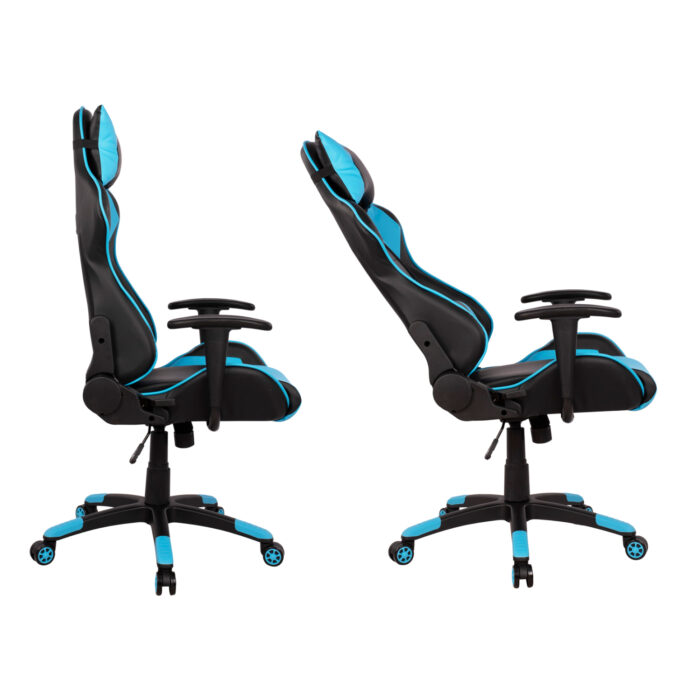 ΠΟΛΥΘΡΟΝΑ GAMING DARIUS HM1072.08 ΜΑΥΡΗ-ΣΙΕΛ 66,5x70x(122-129) cm - Image 4