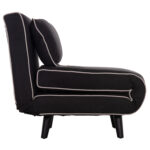 ΠΟΛΥΘΡΟΝΑ ΚΡΕΒΑΤΙ BRAXTON HM8425.03 ΜΑΥΡΟ ΥΦΑΣΜΑ 78x88x78Υεκ. - Image 5