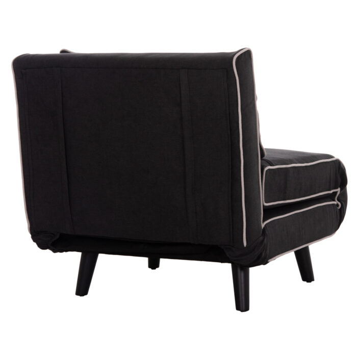ΠΟΛΥΘΡΟΝΑ ΚΡΕΒΑΤΙ BRAXTON HM8425.03 ΜΑΥΡΟ ΥΦΑΣΜΑ 78x88x78Υεκ. - Image 6