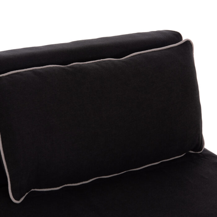 ΠΟΛΥΘΡΟΝΑ ΚΡΕΒΑΤΙ BRAXTON HM8425.03 ΜΑΥΡΟ ΥΦΑΣΜΑ 78x88x78Υεκ. - Image 8