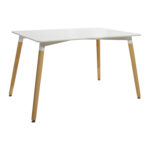 ΣΕΤ ΤΡΑΠΕΖΑΡΙΑ 5Τ ΤΡΑΠΕΖΙ MINIMAL 120x80x73 cm-TWIST ΚΟΚΚΙΝ HM10080.04 - Image 4