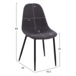 ΣΕΤ ΤΡΑΠΕΖΑΡΙΑΣ 5ΤΜΧ RAVEN HM21068.02 ΚΕΡΑΜΙΚΟ TOP ΜΑΥΡΟ ΜΑΡΜΑΡΟ--ΓΚΡΙ ΥΦΑΣΜΑ - Image 3