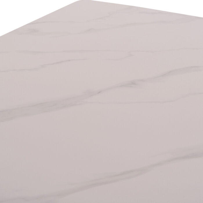 ΣΕΤ ΤΡΑΠΕΖΑΡΙΑΣ 5ΤΜΧ RAVEN HM21069.01 ΚΕΡΑΜΙΚΟ TOP ΛΕΥΚΟ ΜΑΡΜΑΡΟ & 4 ΚΑΡΕΚΛΕΣ - Image 5