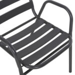 ΣΕΤ ΤΡΑΠΕΖΑΡΙΑΣ 5ΤΜΧ ADAM HM21219 ΚΑΡΕΚΛΕΣ ΜΕΤΑΛΛΙΚΕΣ & ΤΡΑΠΕΖΙ 110x60 ΓΚΡΙ - Image 4