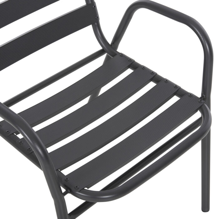 ΣΕΤ ΤΡΑΠΕΖΑΡΙΑΣ 5ΤΜΧ ADAM HM21219 ΚΑΡΕΚΛΕΣ ΜΕΤΑΛΛΙΚΕΣ & ΤΡΑΠΕΖΙ 110x60 ΓΚΡΙ - Image 4