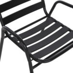 ΣΕΤ ΤΡΑΠΕΖΑΡΙΑΣ 5ΤΜΧ ADAM HM21219.01 ΚΑΡΕΚΛΕΣ ΜΕΤΑΛΛΙΚΕΣ & ΤΡΑΠΕΖΙ 110x60 ΜΑΥΡΟ - Image 4