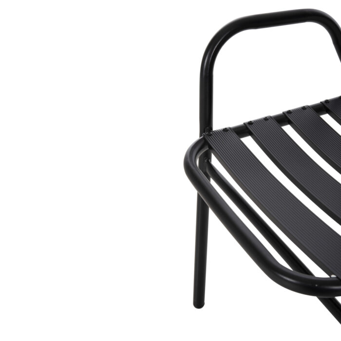 ΣΕΤ ΤΡΑΠΕΖΑΡΙΑΣ 5ΤΜΧ ADAM HM21219.01 ΚΑΡΕΚΛΕΣ ΜΕΤΑΛΛΙΚΕΣ & ΤΡΑΠΕΖΙ 110x60 ΜΑΥΡΟ - Image 5