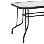 ΣΕΤ ΤΡΑΠΕΖΑΡΙΑΣ 5ΤΜΧ ADAM HM21219.01 ΚΑΡΕΚΛΕΣ ΜΕΤΑΛΛΙΚΕΣ & ΤΡΑΠΕΖΙ 110x60 ΜΑΥΡΟ - Image 7