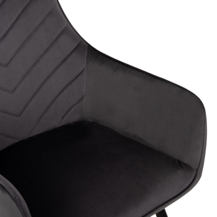 ΣΕΤ ΤΡΑΠΕΖΑΡΙΑΣ 7ΤΜΧ RAVEN HM21070.03 ΚΕΡΑΜΙΚΟ TOP--4 ΚΑΡΕΚΛΕΣ & 2 ΠΟΛΥΘΡΟΝΕΣ ΓΚΡΙ - Image 8