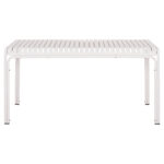ΤΡΑΠΕΖΙ ΑΛΟΥΜΙΝΙΟΥ RACHEL HM6339.02 ΛΕΥΚΟ 150x80x75Υεκ. - Image 3