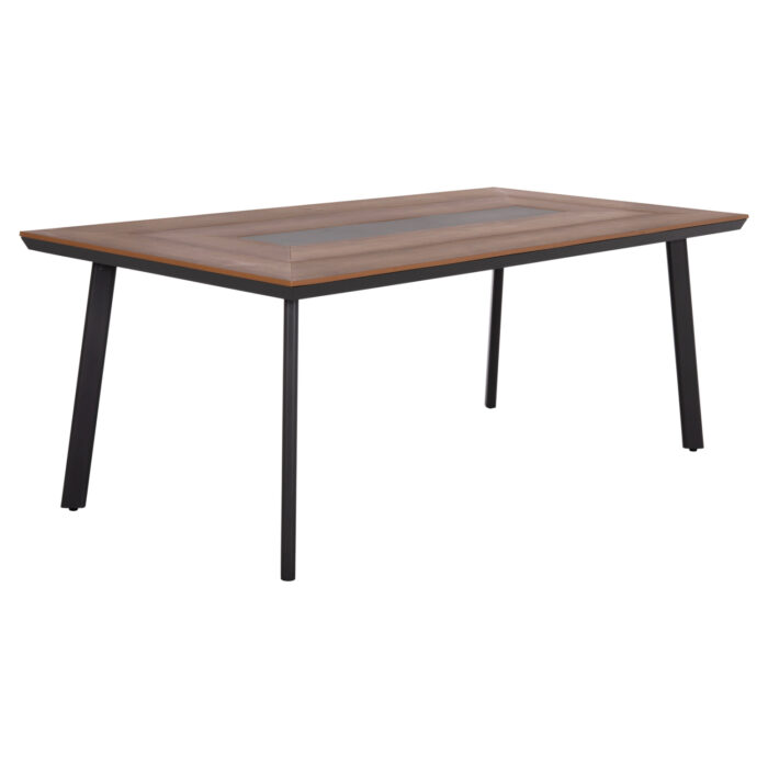 ΤΡΑΠΕΖΙ ΑΛΟΥΜΙΝΙΟΥ TABER ΜΕ POLYWOOD 200X100 ΓΚΡΙ HM5131.12 - Image 4