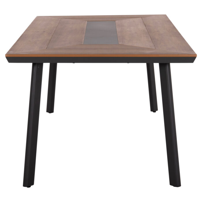 ΤΡΑΠΕΖΙ ΑΛΟΥΜΙΝΙΟΥ TABER ΜΕ POLYWOOD 200X100 ΓΚΡΙ HM5131.12 - Image 5