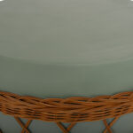 ΤΡΑΠΕΖΙ ΣΑΛΟΝΙΟΥ VILHENA HM18165 FIBER CEMENT ΠΡΑΣΙΝΟ-RATTAN ΦΥΣΙΚΟ Φ56x47Υεκ. - Image 8