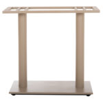 ΒΑΣΗ ΤΡΑΠΕΖΙΟΥ ΜΕΤΑΛΛΙΚΗ ΔΙΠΛΗ HM435.25 ΚΑΠΟΥΤΣΙΝΟ ΜΑΤ ΜΕ ΡΕΓΟΥΛΑΤΟΡΟΥΣ 80Χ40Χ72Υεκ. - Image 3