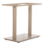 ΒΑΣΗ ΤΡΑΠΕΖΙΟΥ ΜΕΤΑΛΛΙΚΗ ΔΙΠΛΗ HM435.25 ΚΑΠΟΥΤΣΙΝΟ ΜΑΤ ΜΕ ΡΕΓΟΥΛΑΤΟΡΟΥΣ 80Χ40Χ72Υεκ. - Image 4