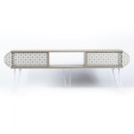 ΕΠΙΠΛΟ ΤΗΛΕΟΡΑΣΗΣ DIANE HM9211.01 SONAMA ΛΕΥΚΟ ΕΚΡΟΥ 151x30x48Y εκ. - Image 5