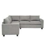 ΓΩΝΙΑΚΟΣ ΚΑΝΑΠΕΣ CALDER HM3286.01 ΓΚΡΙ ΥΦΑΣΜΑ 254x254x90(κάθισμα)x91Υεκ. - Image 3