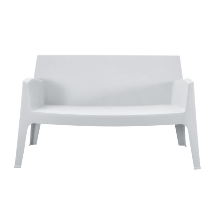 ΚΑΝΑΠΕΣ 2-ΘΕΣΙΟΣ ΠΟΛΥΠΡΟΠΥΛΕΝΙΟΥ SLEEK HM6366.01 ΧΡΩΜΑ ΛΕΥΚΟ 118x48,5x73Υεκ. - Image 2