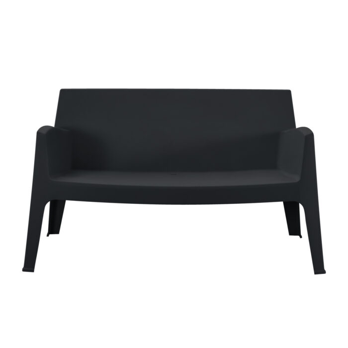 ΚΑΝΑΠΕΣ 2-ΘΕΣΙΟΣ ΠΟΛΥΠΡΟΠΥΛΕΝΙΟΥ SLEEK HM6366.02 ΧΡΩΜΑ ΜΑΥΡΟ 118x48,5x73Υεκ. - Image 2