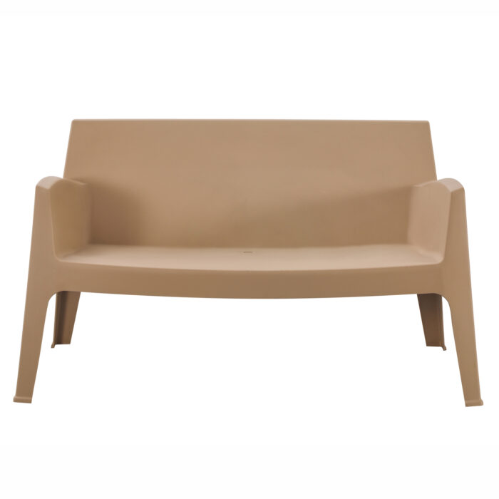 ΚΑΝΑΠΕΣ 2-ΘΕΣΙΟΣ ΠΟΛΥΠΡΟΠΥΛΕΝΙΟΥ SLEEK HM6366.03 ΧΡΩΜΑ ΚΑΠΟΥΤΣΙΝΟ 118x48,5x73Υεκ. - Image 2