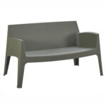 ΚΑΝΑΠΕΣ 2-ΘΕΣΙΟΣ ΠΟΛΥΠΡΟΠΥΛΕΝΙΟΥ SLEEK HM6366.05 ΧΡΩΜΑ DARK OLIVE 118x48,5x73Υεκ.