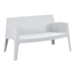 ΚΑΝΑΠΕΣ 2-ΘΕΣΙΟΣ ΠΟΛΥΠΡΟΠΥΛΕΝΙΟΥ SLEEK HM6366.01 ΧΡΩΜΑ ΛΕΥΚΟ 118x48,5x73Υεκ.