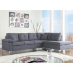 ΚΑΝΑΠΕΣ ΓΩΝΙΑ ΔΕΞΙΑ ZAILA HM3087R ΥΦΑΣΜΑ ΓΚΡΙ 282x197x90Y εκ. - Image 2