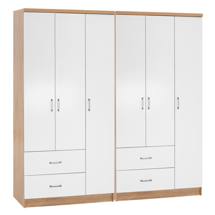 ΝΤΟΥΛΑΠΑ 6ΦΥΛΛΗ CAESAR HM21236.02 ΜΕΛΑΜΙΝΗ SONAMA & ΛΕΥΚΟ 180x42,5Χ181Υεκ. - Image 1