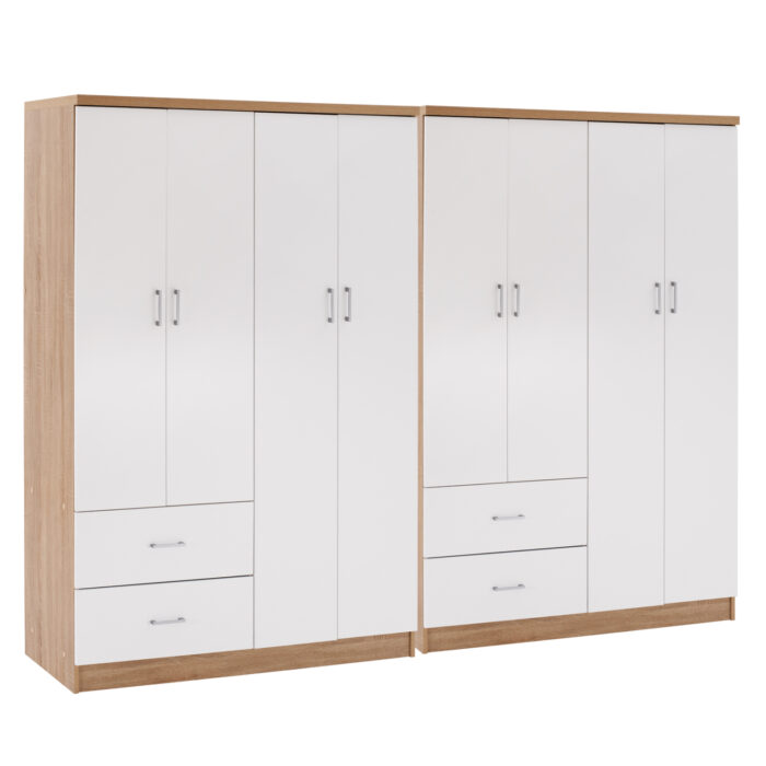 ΝΤΟΥΛΑΠΑ 8ΦΥΛΛΗ BRIANA HM21237.02 ΜΕΛΑΜΙΝΗ SONAMA & ΛΕΥΚΟ 241x42,5Χ180,5Υεκ. - Image 1