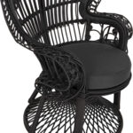 ΠΟΛΥΘΡΟΝΑ ROYAL PEACOCK HM9342.03 RATTAN ΜΑΥΡΟ-ΜΑΞΙΛΑΡΙ ΜΑΥΡΟ 114x72x150Yεκ. - Image 7
