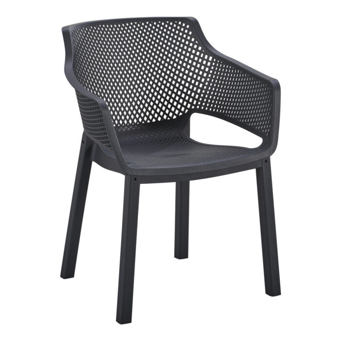 ΠΟΛΥΘΡΟΝΑ ΠΟΛΥΠΡΟΠΥΛΕΝΙΟΥ PEGGY HM6368.02 ΜΑΥΡΟ 60x55x79Υεκ - Image 1